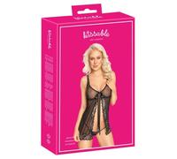 Babydoll Abierto Besable - Negro