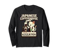Kissaten Cat Barista Café Japonés Verter Amante Manga Larga