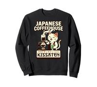 Kissaten Cat Barista Café Japonés Verter Amante Sudadera