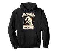 Kissaten Cat Barista Café Japonés Verter Amante Sudadera con Capucha