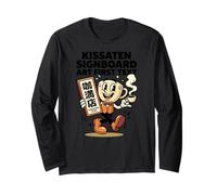 Kissaten Signboard Art First Text Mascot Japonés Manga Larga