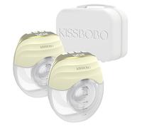 KISSBOBO sacaleches electricos,ligero delgado,con lo esencial para la lactancia materna, ideal para mamás, regalo ideal para amigos y parejas, set de regalo(Amarillo 2 piezas)