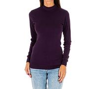 Kisses&Love Camiseta Mujer Manga Larga Ajustada Interior Exterior 1625-M