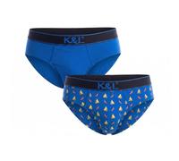 Kisses&Love Pack 2 Slips Hombre Funny de Algodón Elástico KLS1