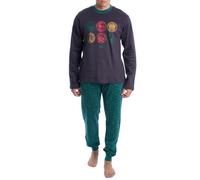 Kisses&Love Pijama Hombre Algodón de Manga Larga KLP4
