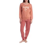 Kisses&Love Pijama Mujer Algodón de Manga Larga KLP1