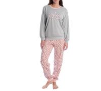 Kisses&Love Pijama Mujer Algodón de Manga Larga KLP1