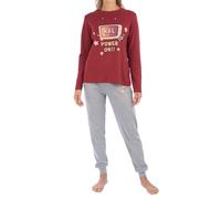 Kisses&Love Pijama Mujer Algodón de Manga Larga KLP1