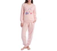 Kisses&Love Pijama Mujer Invierno de Algodón Afelpado KLP2