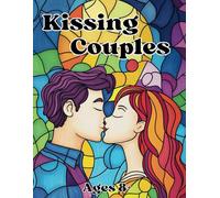 Kissing Couples: Coloring Pages Featuring Kissing Couples in Traditional, Mosaic, and Stained Glass Styles