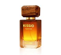 KISSIO Perfume de lujo para hombre y mujer, 50 ml, Eau de Parfum con puro oud y madera de agar, fragancia amaderada con notas de sándalo, ámbar y almizcle, larga duración 12 h+, tapa de madera hecha a