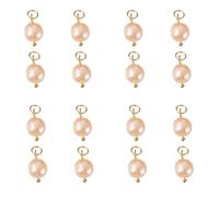 KISSITTY 10 dijes de perlas cultivadas naturales de agua dulce de color melocotón, colgantes de cuentas pequeñas de patata para collares, pulseras, manualidades, adornos, fabricación de joyas