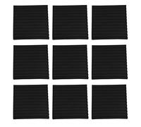 Kissmii 50 unids 12 Ranura fuego inhibidor de sonido protección de algodón absorbente de sonido algodón huevo algodón absorbente sonido placa de pared