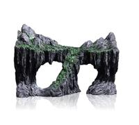 Kissmii Acuario Decoracion de Resina Artificial Artificial Adorno de Montaña Cueva para Descansar y Esconder Peces, Jugar, Criar, A