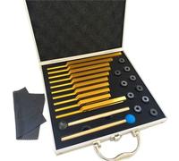 Kissmii Juego de 10 diapasones para terapia de sonido de chakra para curar el cuerpo, color dorado