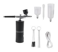 Kissmii Kit de aerógrafo con compresor, recargable, inalámbrico, sin obstrucciones, kit de aerógrafo de alta presión para pintura de uñas, duradero, fácil de usar