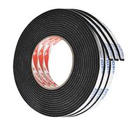 Kissral 3pcs Cinta Adhesiva Doble Cara 5m×10mm×3mm de Esponja y Espuma Para Muebles, Puertas y Ventanas - Sellado, Transporte a Prueba de Humedad, Scrapbooking