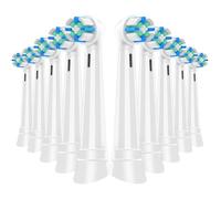 Kisstta - Juego de 10 cepillos de repuesto compatibles con oral B iO Series 3/4/5/6/7/8/9/10, cabezales de cepillo de dientes eléctrico para limpieza diaria, color blanco