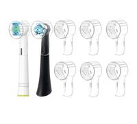 Kisstta Tapa protectora para cepillo de repuesto oral B IO Series - Cubiertas para cabezales de cepillo de dientes - Ideal para viajes y una mejor salud bucco dental, Transparencia, Manta de viaje