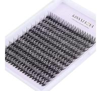 KISSXIAOYA Cluster Eyelashes Extensions, 240pcs 40D 0.07D Curl Soft Individual Lashes Natural False Eyelashes Cluster DIY Eyelash Extension(14mm 40D 0.07D Curl)