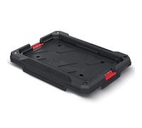 Kistenberg Carro de plataforma KXBPFIX X-Block Solid Toolbox modular Solution Transportwagen de herramientas de trabajo Maletín de herramientas Caja de herramientas Carro de taller Organizador modular