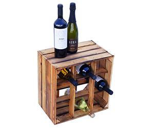 Kistenkolli Altes Land Botellero para 9 botellas (también para botellas grandes).