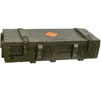 Kistenkolli Altes Land Caja de transporte para municiones, 155 mm, mesa de café, mesa de salón, minibar, baúl de madera, cofre del tesoro