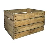 Kistenkolli Altes Land Caja decorativa de madera para manzanas y vinos, aprox. 50 x 40 x 30 cm