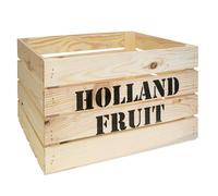 Kistenkolli Altes Land Fruit - Caja de madera para fruta (50 x 40 x 30 cm, diseño de frutas y frutas)