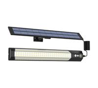 KISUFU Lámparas solares para exteriores para jardín, luces solares para exteriores, 3 modos, 8 m, sensor de infrarrojos, lámpara de pared solar para jardín, terraza, escaleras (con mando a distancia