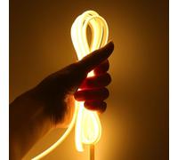 KISUFU Luces LED COB Tira LED 12V, 320 LEDs/m 2PIN Autoadhesivo Luz 8MM Impermeable IP67 Light Strip para Gabinete de Cocina, Mostrador, Estante, Escalera. (Sin fuente de alimentación)