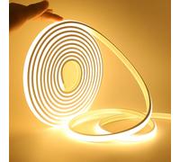 KISUFU Ruban LED Néon, 220V Flexible Néon COB LED Bande Lumineuse, 288 LED/M IP65 Néons Light Strip pour Intérieur Extérieur Décoration DIY, Blanco cálido,5M.