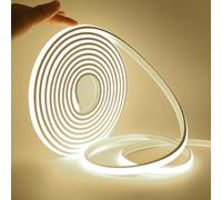 KISUFU Ruban LED Néon, 220V Flexible Néon COB LED Bande Lumineuse, 288 LED/M IP65 Néons Light Strip pour Intérieur Extérieur Décoration DIY, Blanco Natural,5M