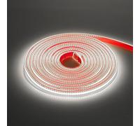 KISUFU Tira de LED COB 220V, Alto brillo 288 LED/m Tira de LED Tener Pegamento de doble cara COB IP65 Impermeable Strip Light para Dormitorio, Bar, hotel, Fiesta de Navidad, cocina.3M,blanca