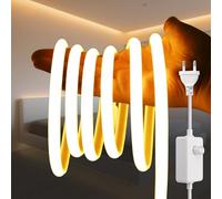 KISUFU Tira de LED Neon COB 220V, 288LEDs/m Flexible IP67 Impermeable Cada Corte de 50cm Dimmable LED Tira de Luz Light Strip para Dormitorio, Jardín, Techo, Decoración Exterior.