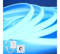 KISUFU Tira LED COB 220V, IP65 Impermeable 288 LEDs/m flexible Neon Luces de LED Light strip con Regulador de luz RF 750w del Panel táctil Para techos, salones, cocinas, baños, oficinas.