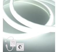 KISUFU Tira LED COB 220V, IP65 Impermeable 288 LEDs/m flexible Neon Luces de LED Light strip con Regulador de luz RF 750w del Panel táctil Para techos, salones, cocinas, baños, oficinas.