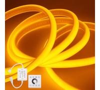 KISUFU Tira LED COB 220V, IP65 Impermeable 288 LEDs/m flexible Neon Luces de LED Light strip con Regulador de luz RF 750w del Panel táctil Para techos, salones, cocinas, baños, oficinas.