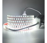 KISUFU Tira Led de 220v 2835 120 Leds/m, Impermeable IP65 Exterior Tira de LED Flexible con Dimmer, Sin fuente de alimentación Luces LED Light Strip Para Sala de estar, dormitorio.