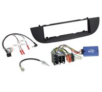 Kit 1-DIN compatible con Fiat 500 (ZAF 312) 10/2007-07/2015 SWC/antena