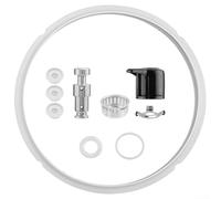 Kit 10 Piezas para accesorios Olla Presión 6L Junta Silicona Válvula para vapor Flotante Repuesto Compatible Cocción Rápida Cocina Diaria 24cm