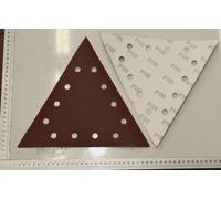 Kit 10 triangulos abrasivos grano 100 280x280x280mm lijadoras murales Scheppach