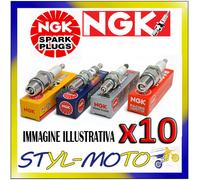 Kit 10 X Velas De Encendido NGK SPARK PLUG BP6HS10 Número De Stock 6326