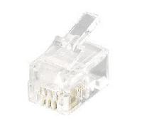 KIT 100 CONECTORES RJ11 4P4C EQUIP 121111