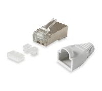 KIT 100 CONECTORES RJ45 EQUIP CATEGORIA 6 FTP CON GUIA Y CAPUCHON