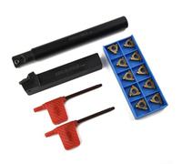 Kit 100m m 150m m de la barra de mandrinar del acero de aleación para | Juego de 2 piezas, vástagos de 1,6 cm y 1,27 cm, longitudes de 100 mm y 150 mm, ideal para rosca interna