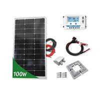 Kit 100W CAMPER 12V panel solar placa monocristalina Tecnología PERC alta eficiencia para caravanas autocaravanas