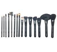 Kit 15 pinceles y brochas para maquillaje profesional naturales y sintéticas M·O·I Professional Collection