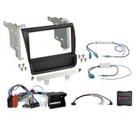 Kit 2-DIN compatible con Audi R8 (42) 04/2007-05/2015 SWC/Amp negro