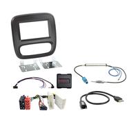 Kit 2-DIN compatible con Fiat/Nissan/Opel/Renault sin climatronics SWC/USB